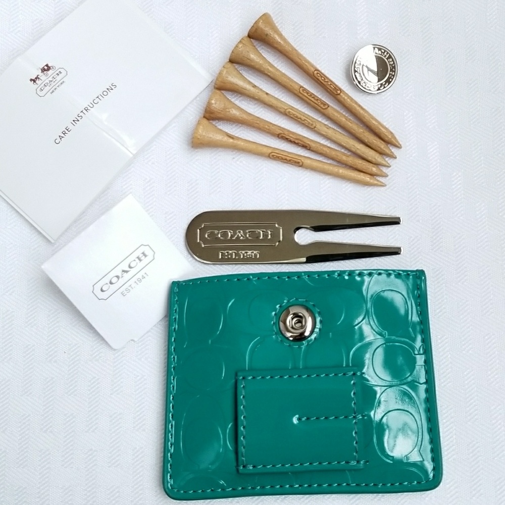 NWT Coach Golf Tee Pouch